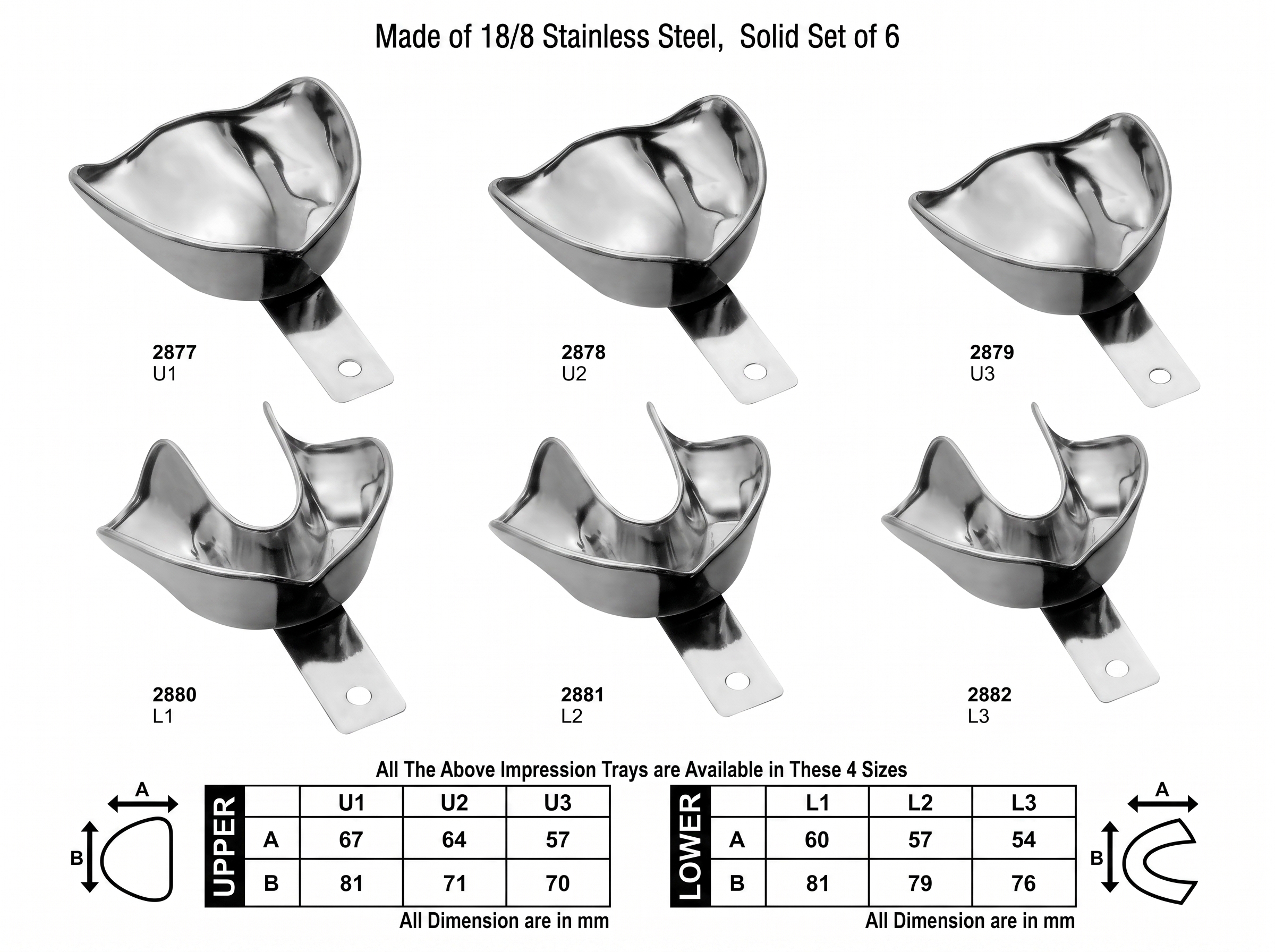 DEN-2877-2882 Impression Trays