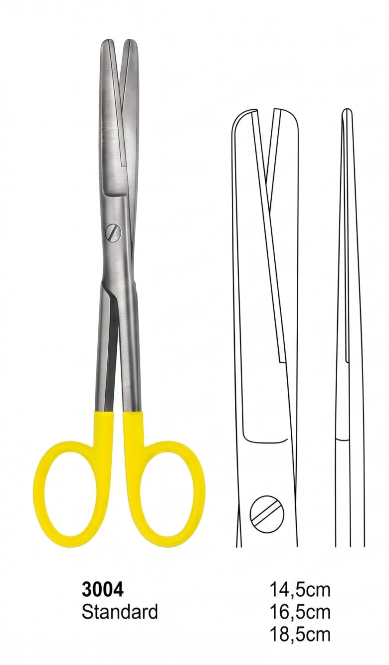 DEN-3004 Scissors With Tungsten Carbide Inserts