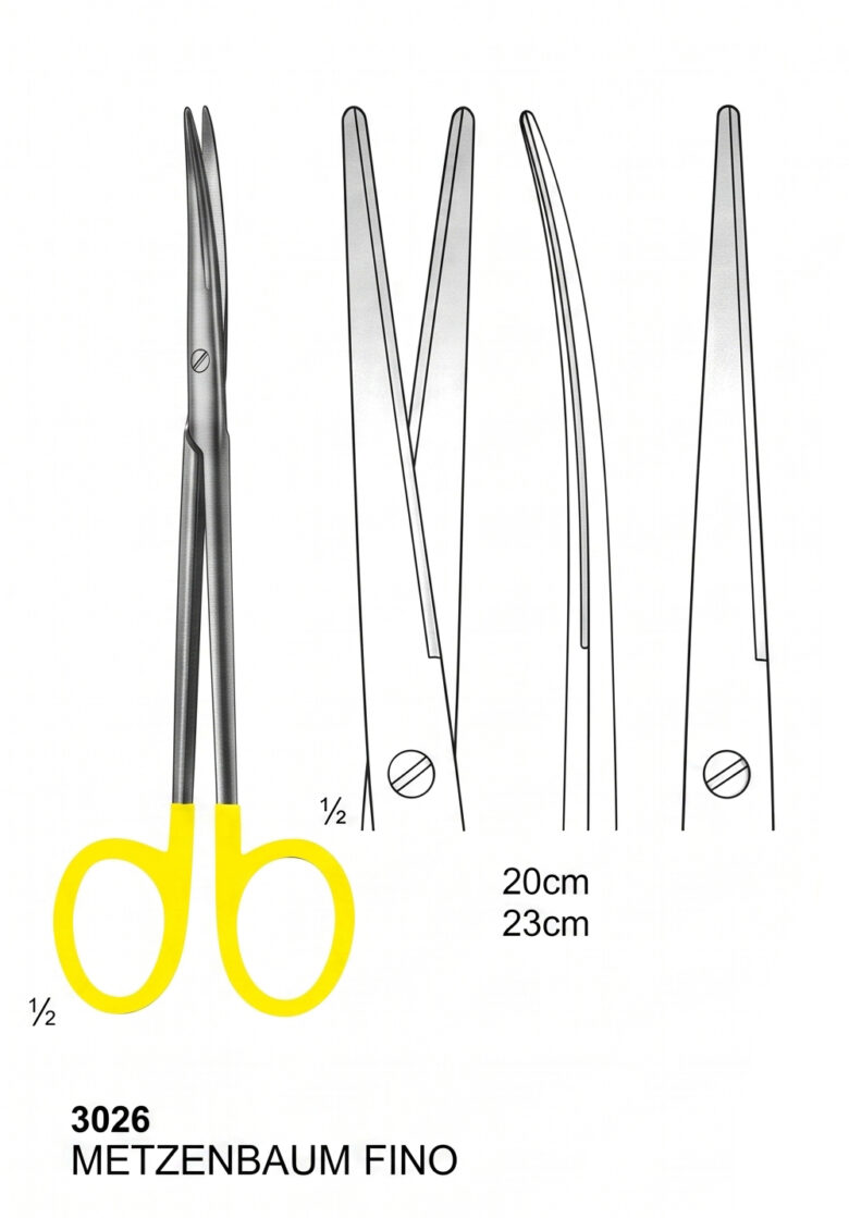 DEN-3026 Scissors With Tungsten Carbide Inserts