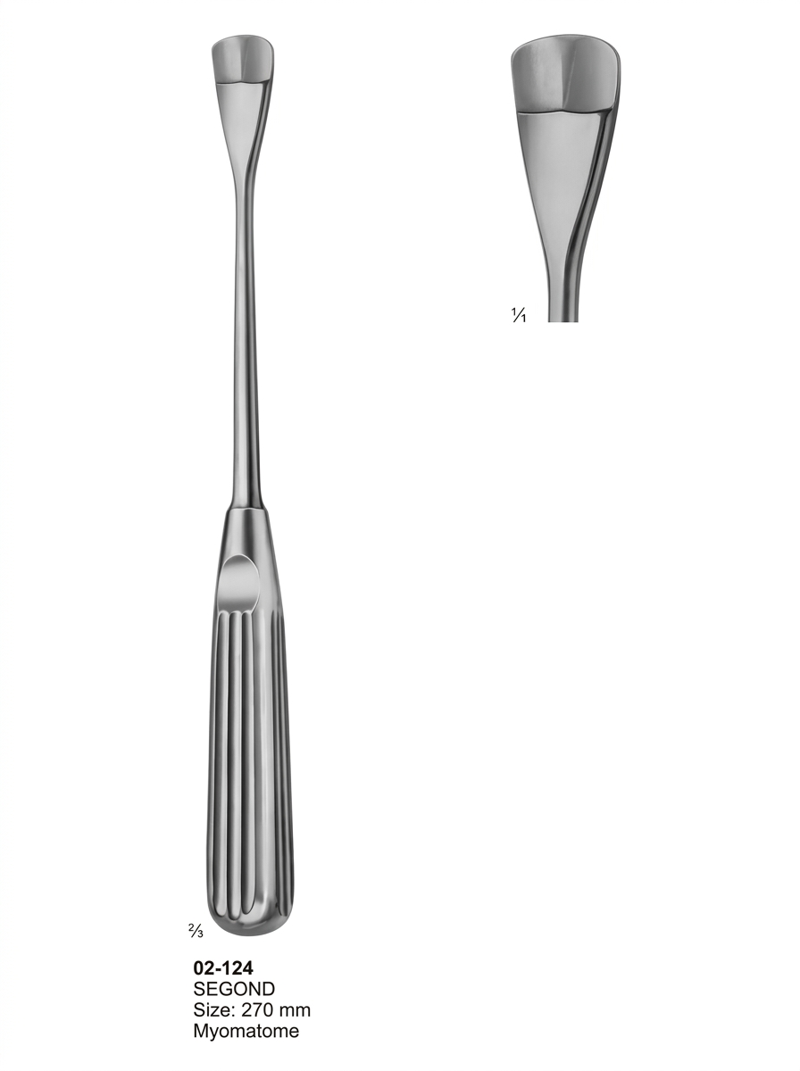 02-124 Cone Knives Myomatome Trigeminal and Tonsil Knives