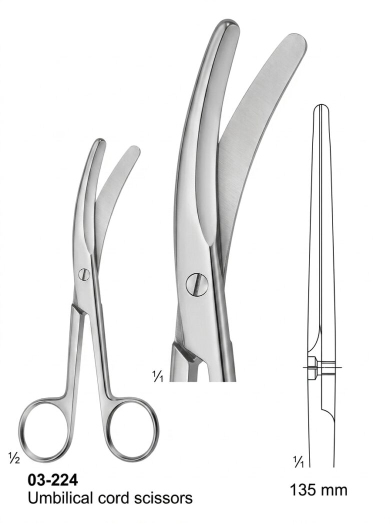 Umbilical cord scissors Scissors for Obstetrics