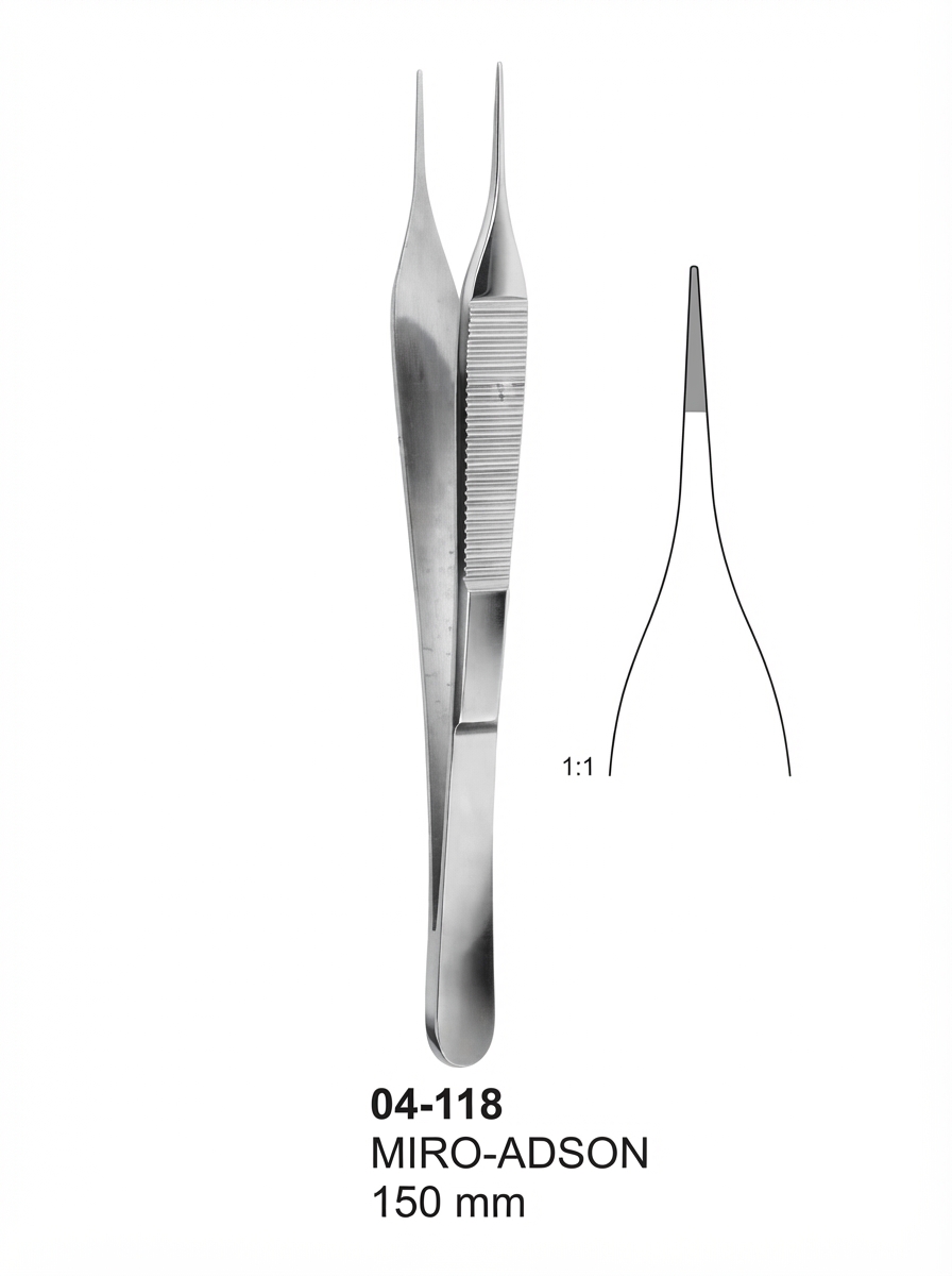 04-118 MIRO ADSON Delicate Dissecting Microscopic Sterilizing Forceps