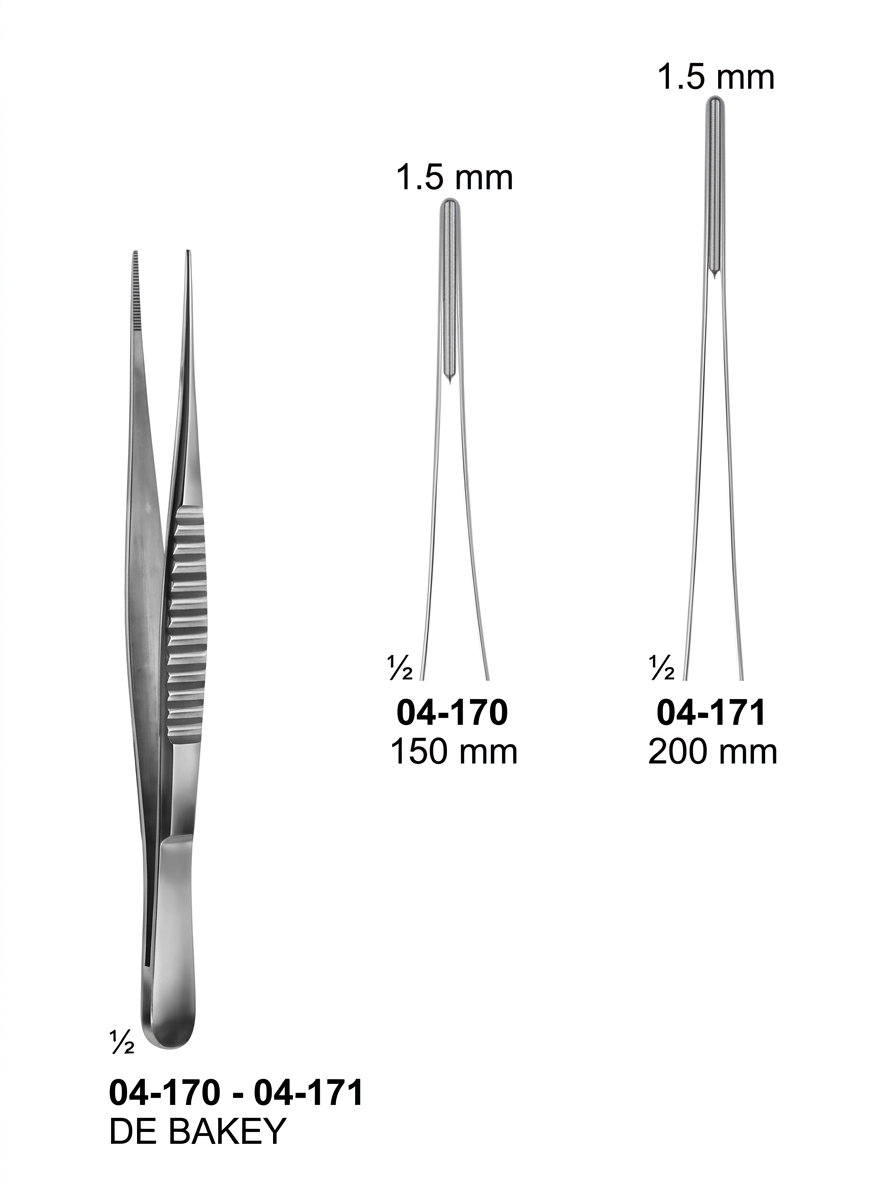04-170-04-171 DE BAKEY Forceps