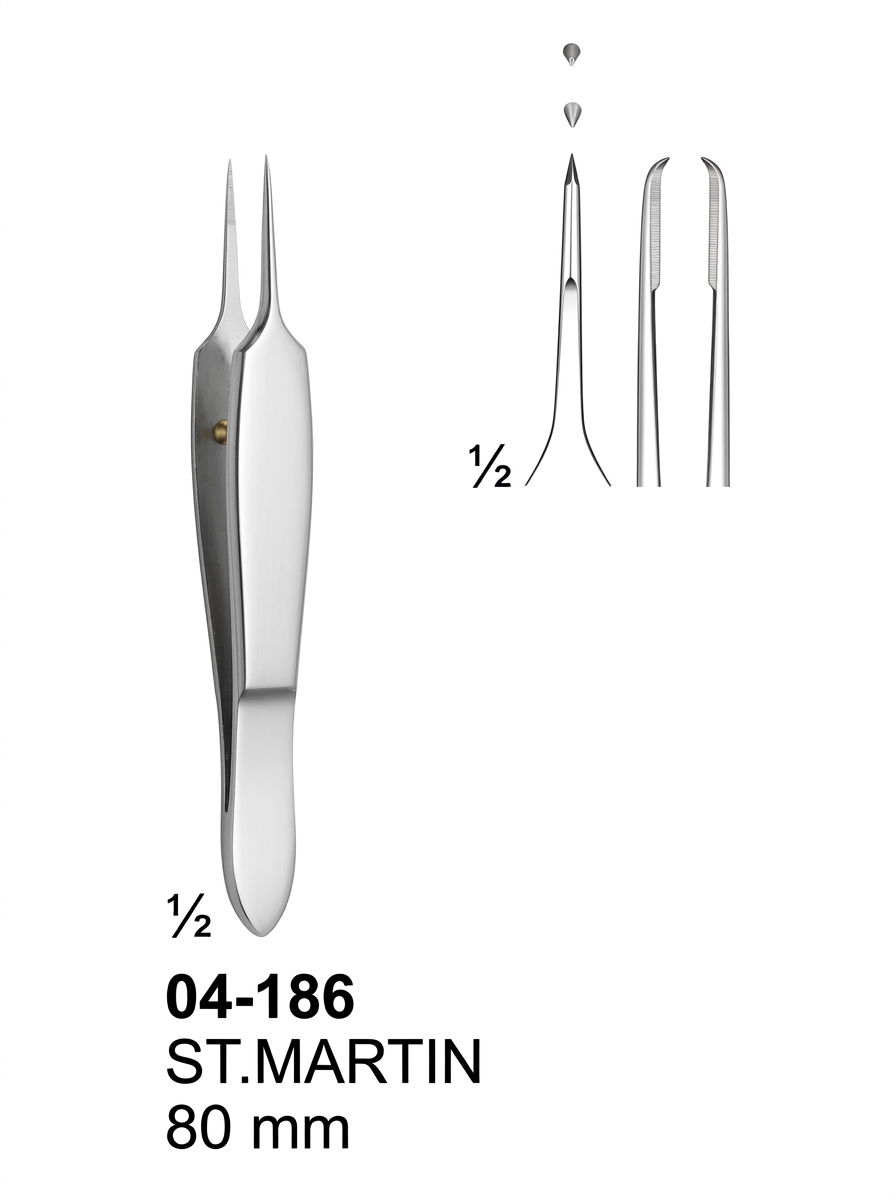 04-186 ST MARTIN Delicate Tissue Forceps