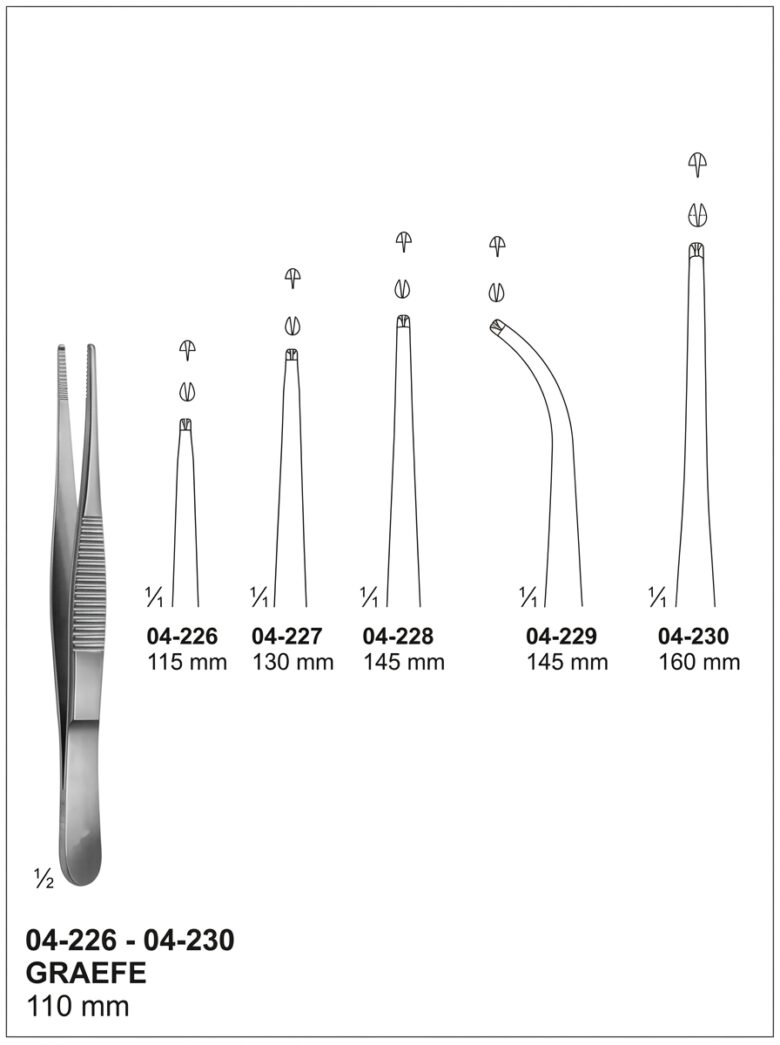 GRAEFE Tissue Forceps