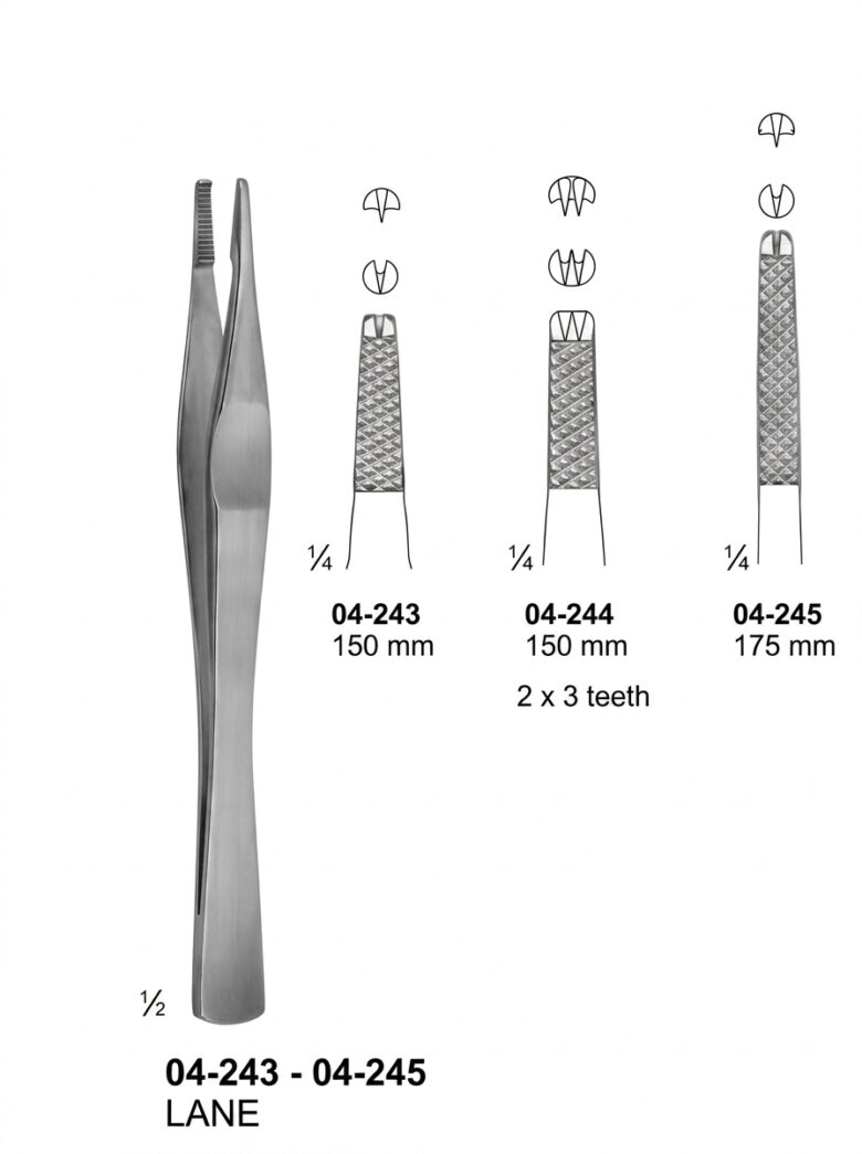 LANE Tissue Forceps Lung Dissecting Forceps