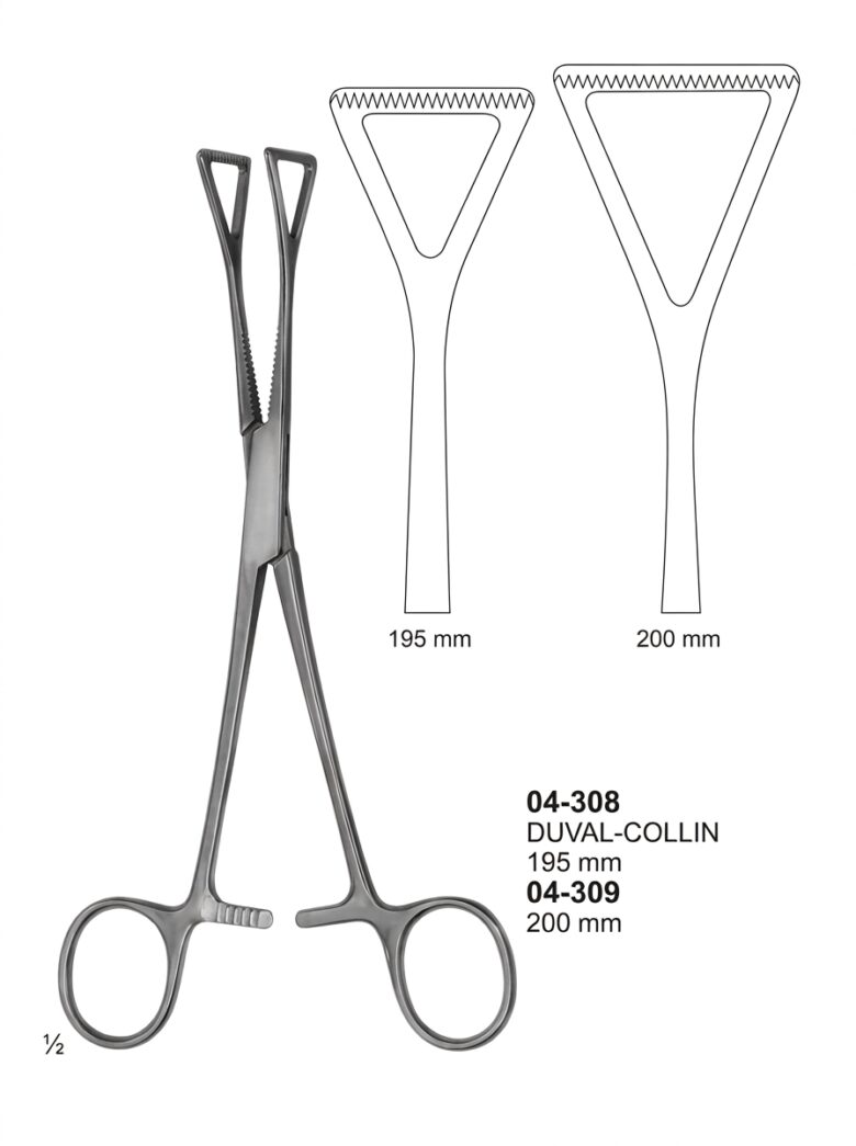 04-308 DUVAL COL LIN Intestinal Grasping Forceps