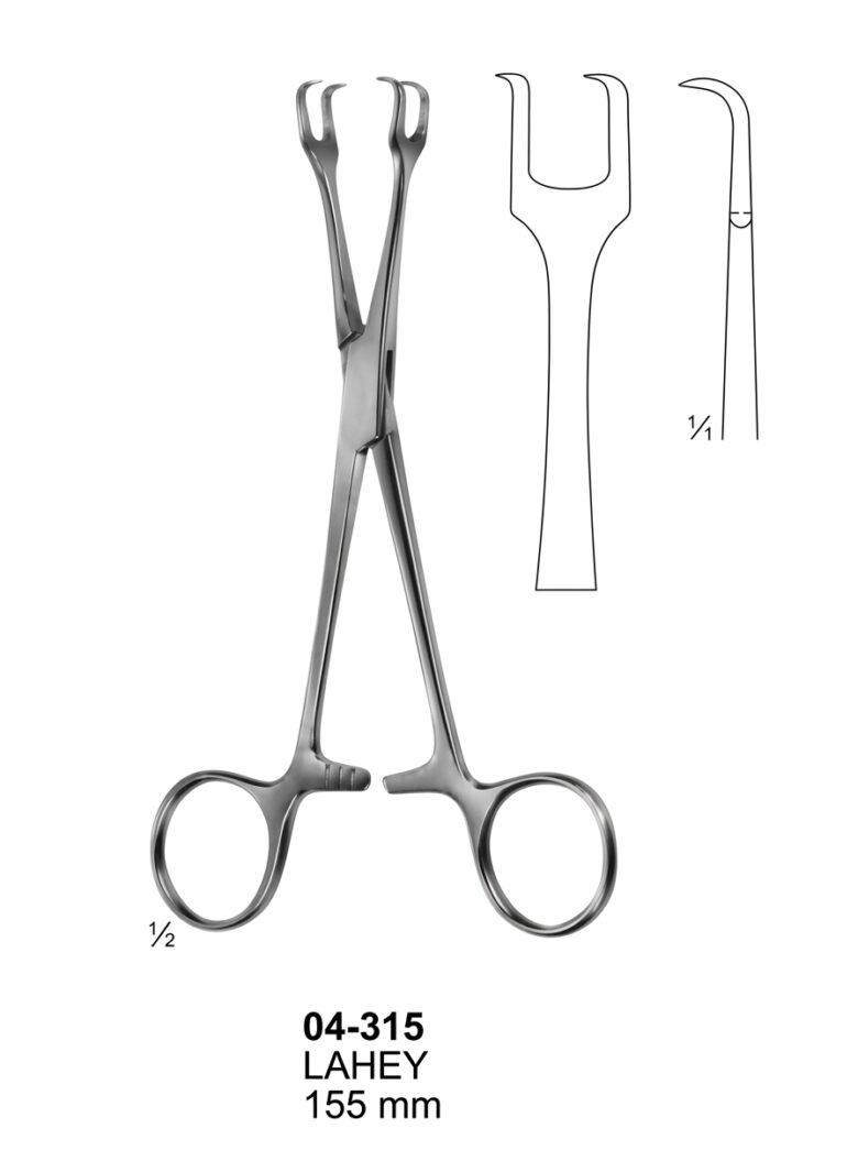 04-315 LAHEY Artery Traction and Tissue Grasping Forceps
