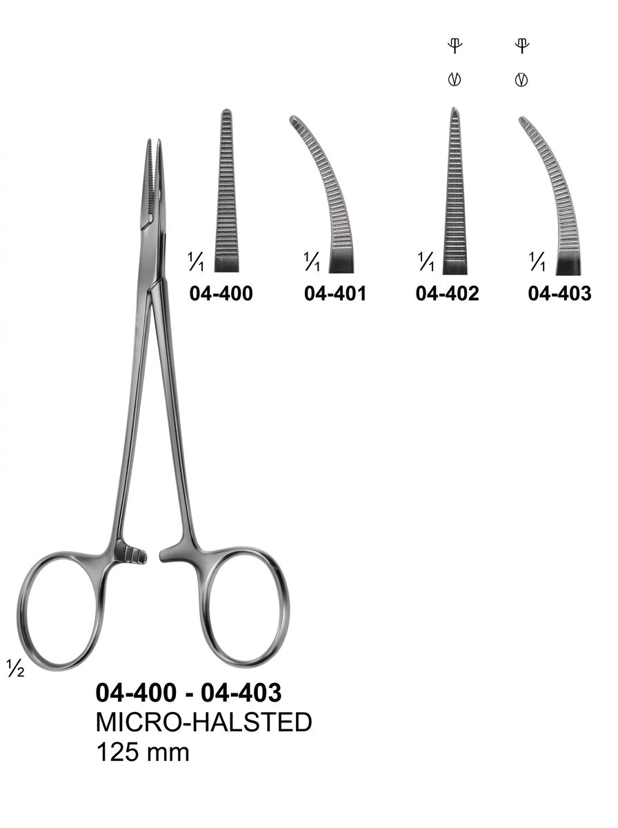 MICRO HALSTED Delicate Haemostatic Forceps