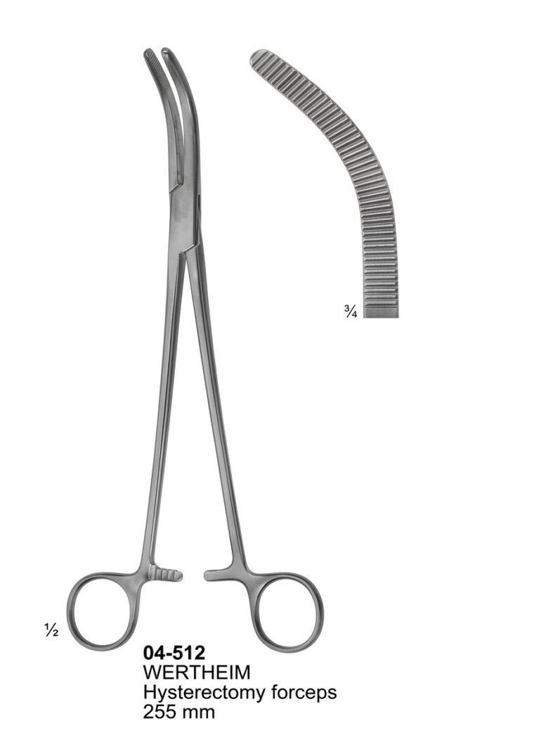04-512 WERTHEIM Hysterectomy Forceps Vaginal Clamps and Compression Forceps