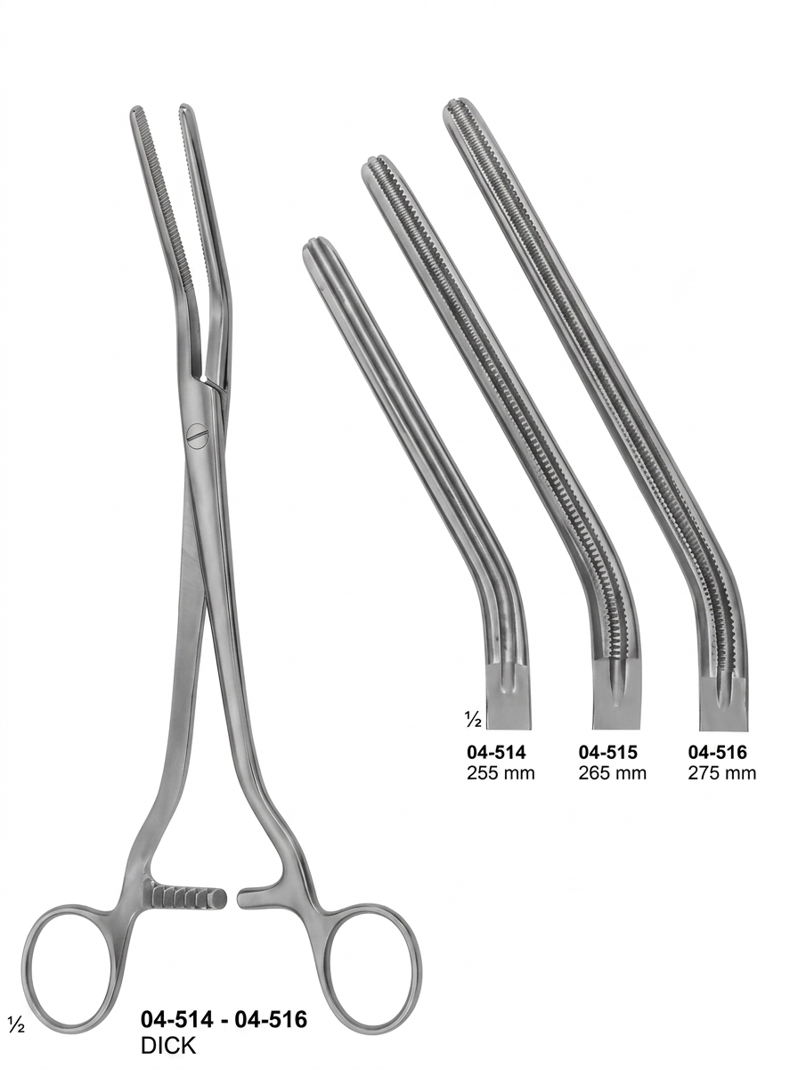 DICK Hysterectomy Forceps Vaginal Clamps and Compression Forceps