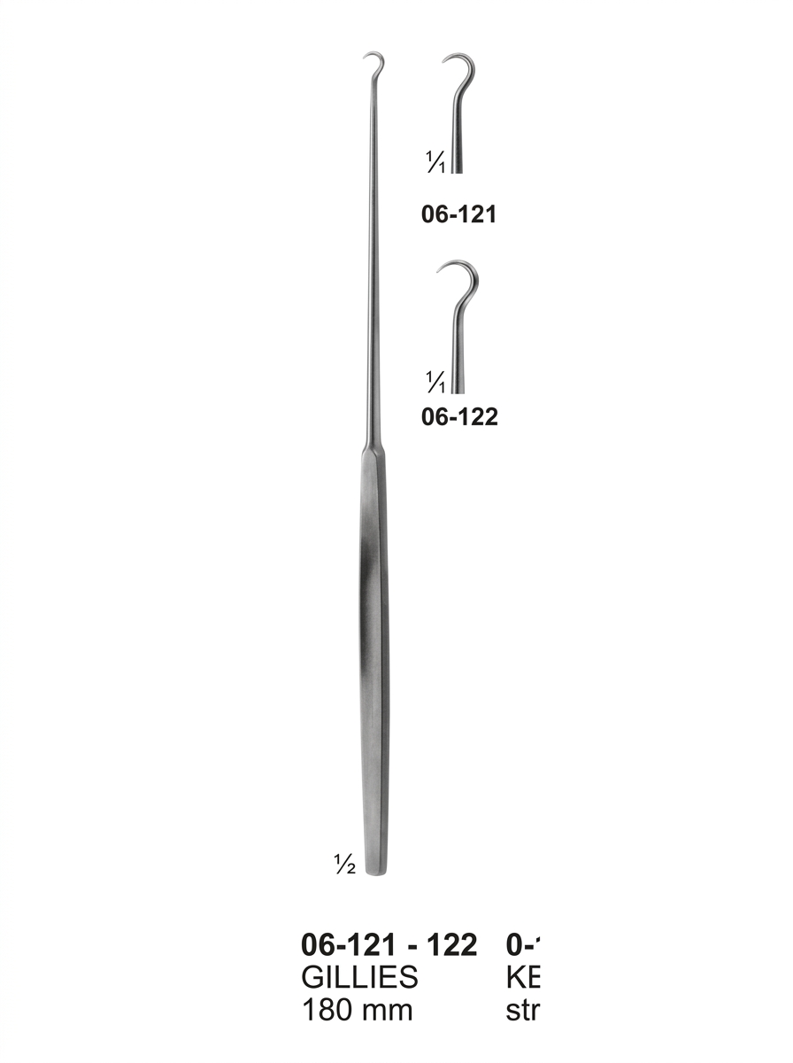 GILLIES Fine Wound Retractors Dura and Skin Retractors