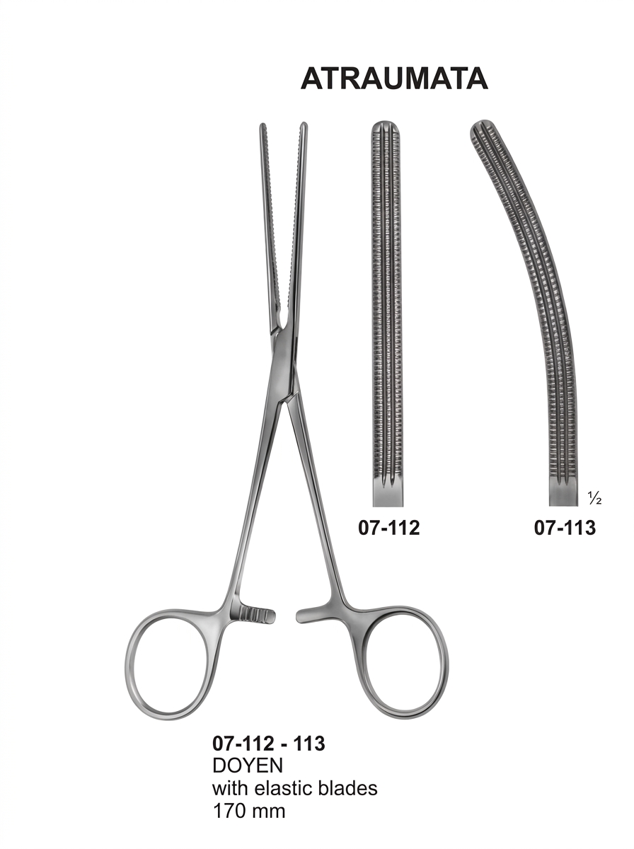 DOYEN Intestinal Clamps soft elastic