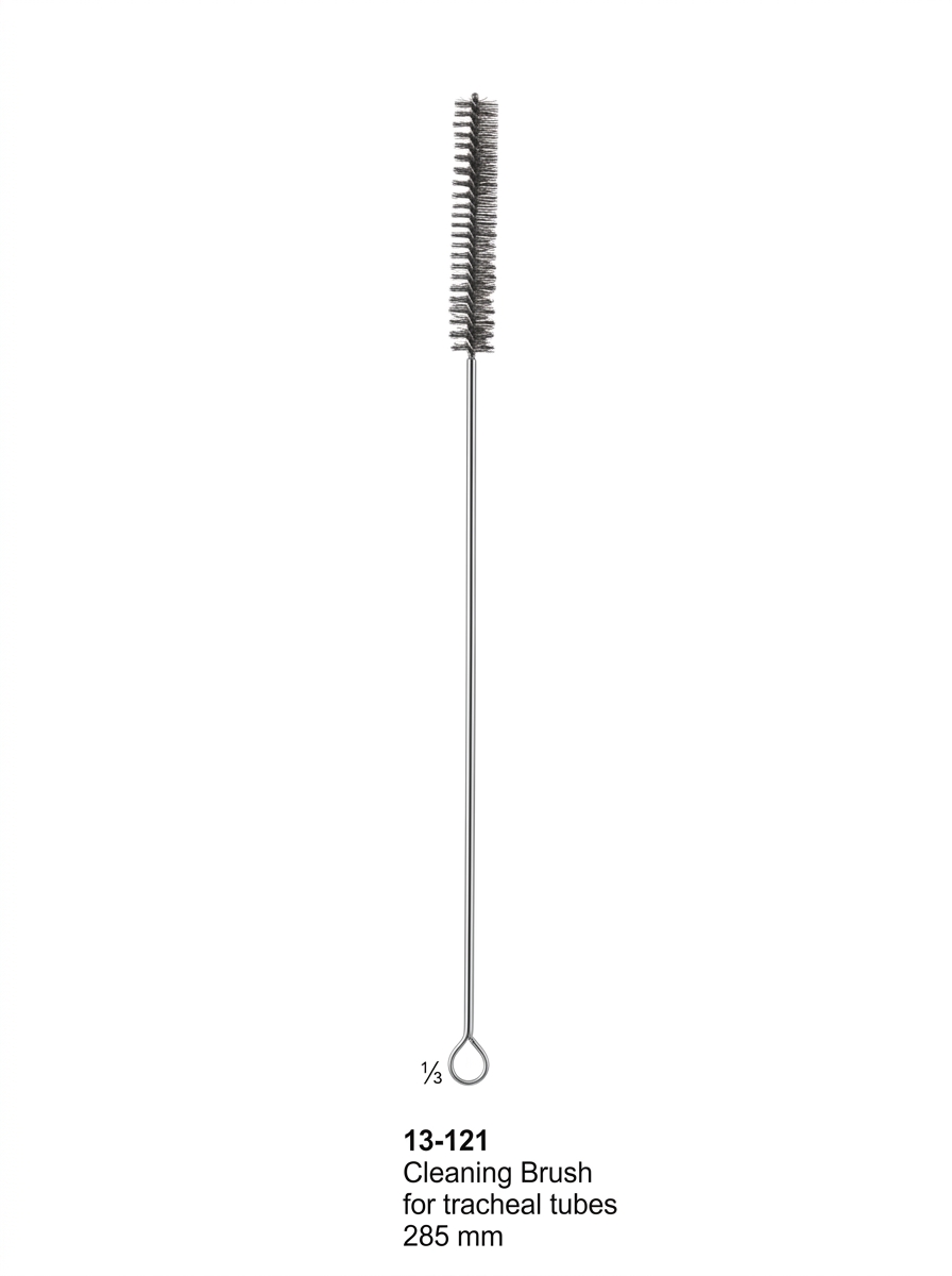 13-121 Cleaning Brush Tound and Tracheal Hooks and Dilators