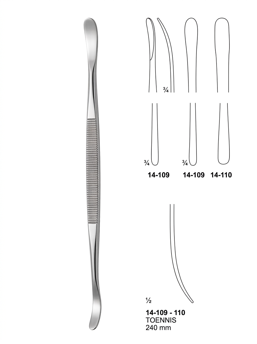 14-10-9-110 14 109 110 TOENNIS Vascular Spatulas