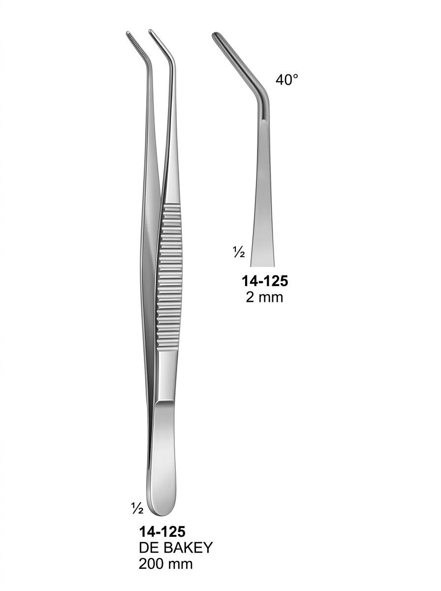 14-125 DE BAKEY ATRAUMATA Forceps