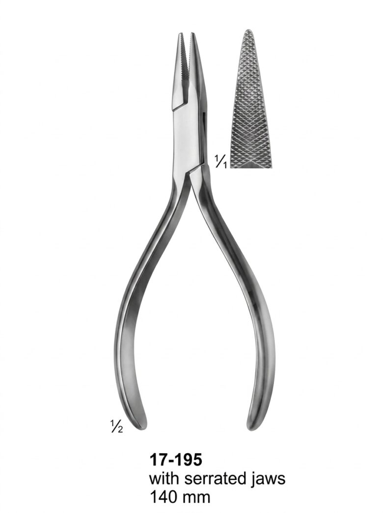 17-195 with serrated jaws Wire Holding forceps