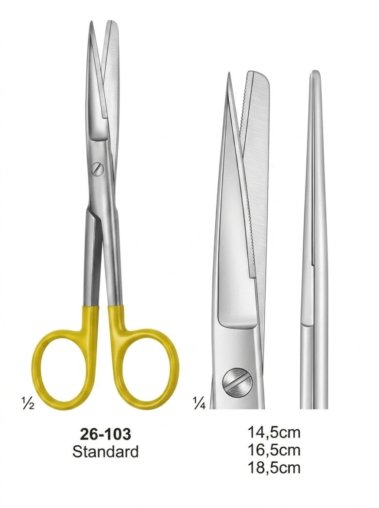 26-103 Scissors with Tungsten Carbide Inserts