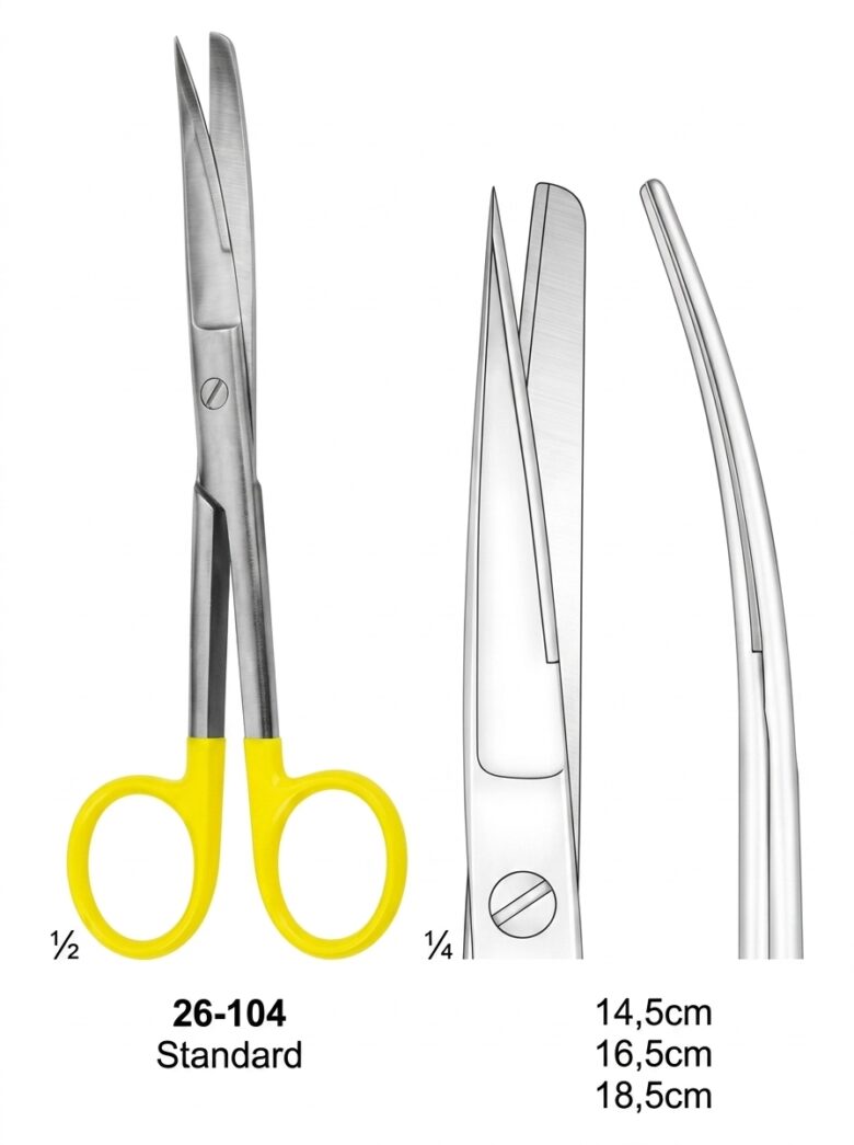 26-104 Scissors with Tungsten Carbide Inserts