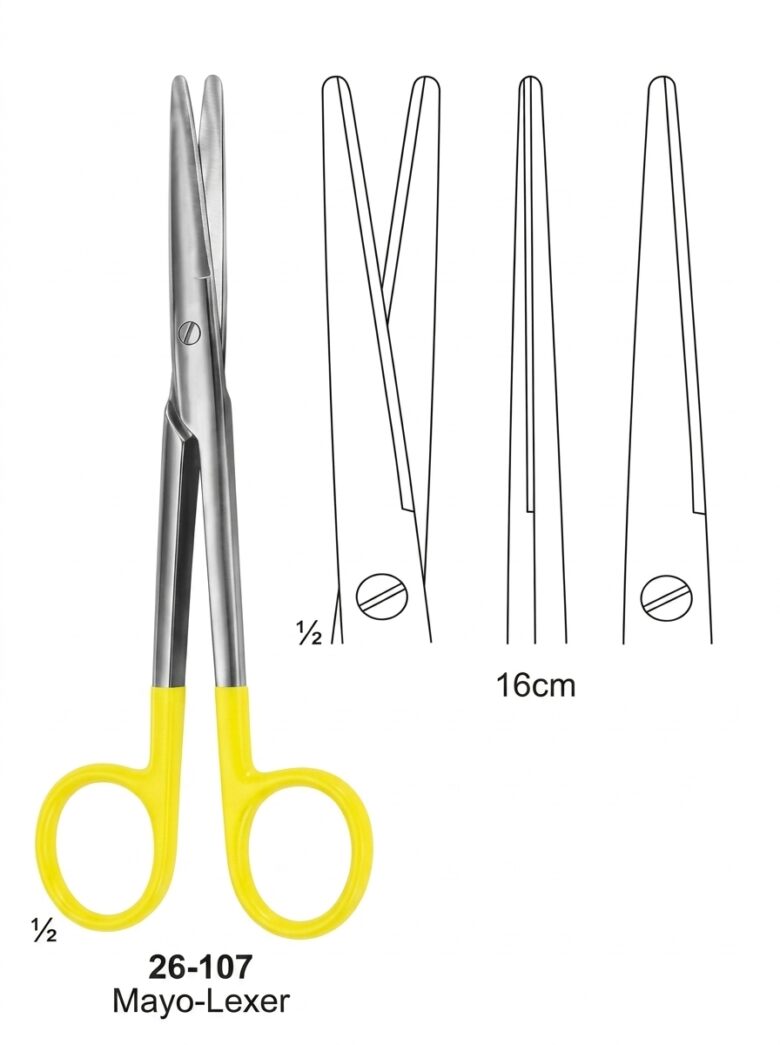 Mayo Lexer Scissors with Tungsten Carbide Inserts