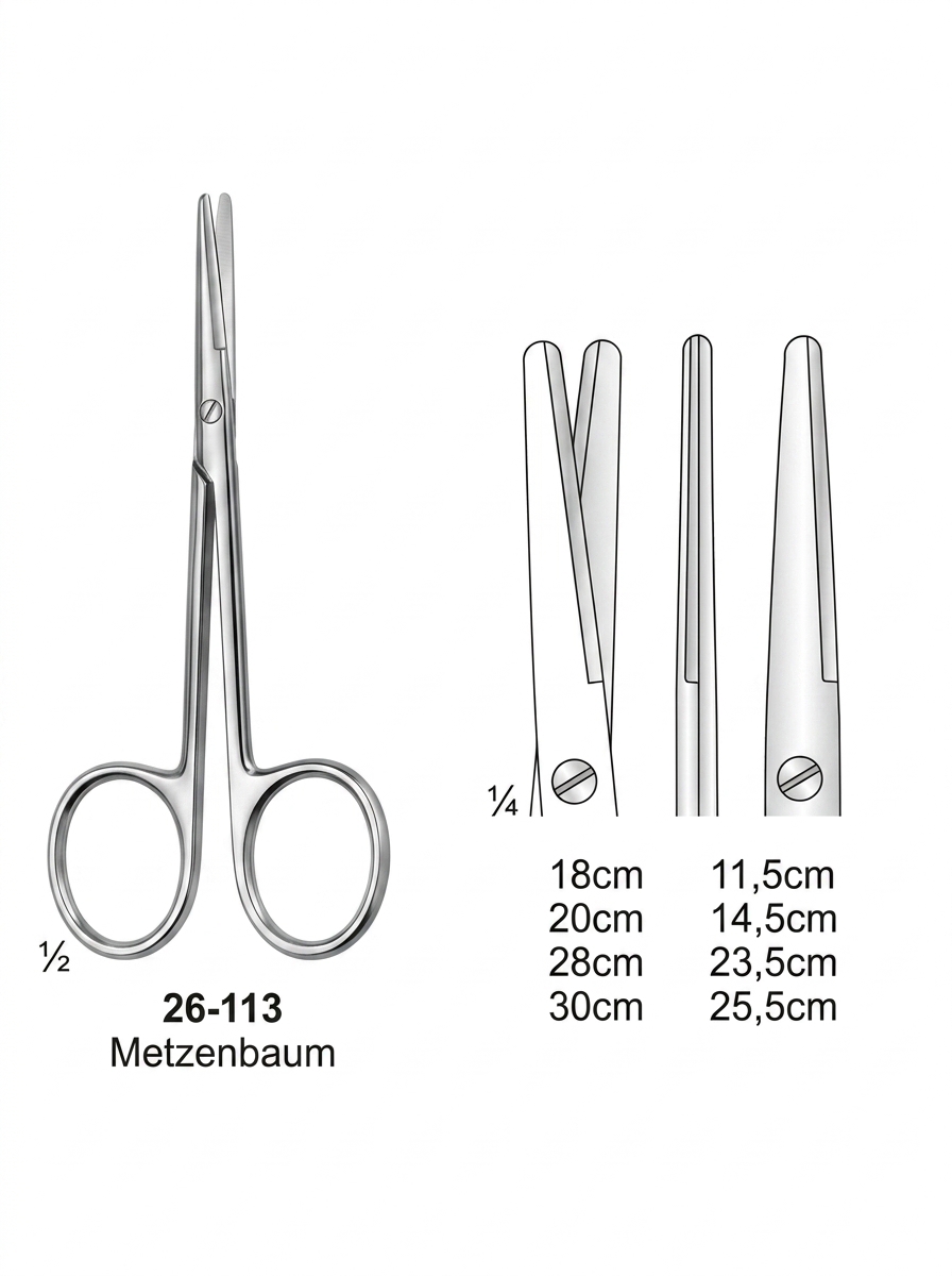 Metzenbaum Scissors with Tungsten Carbide Inserts