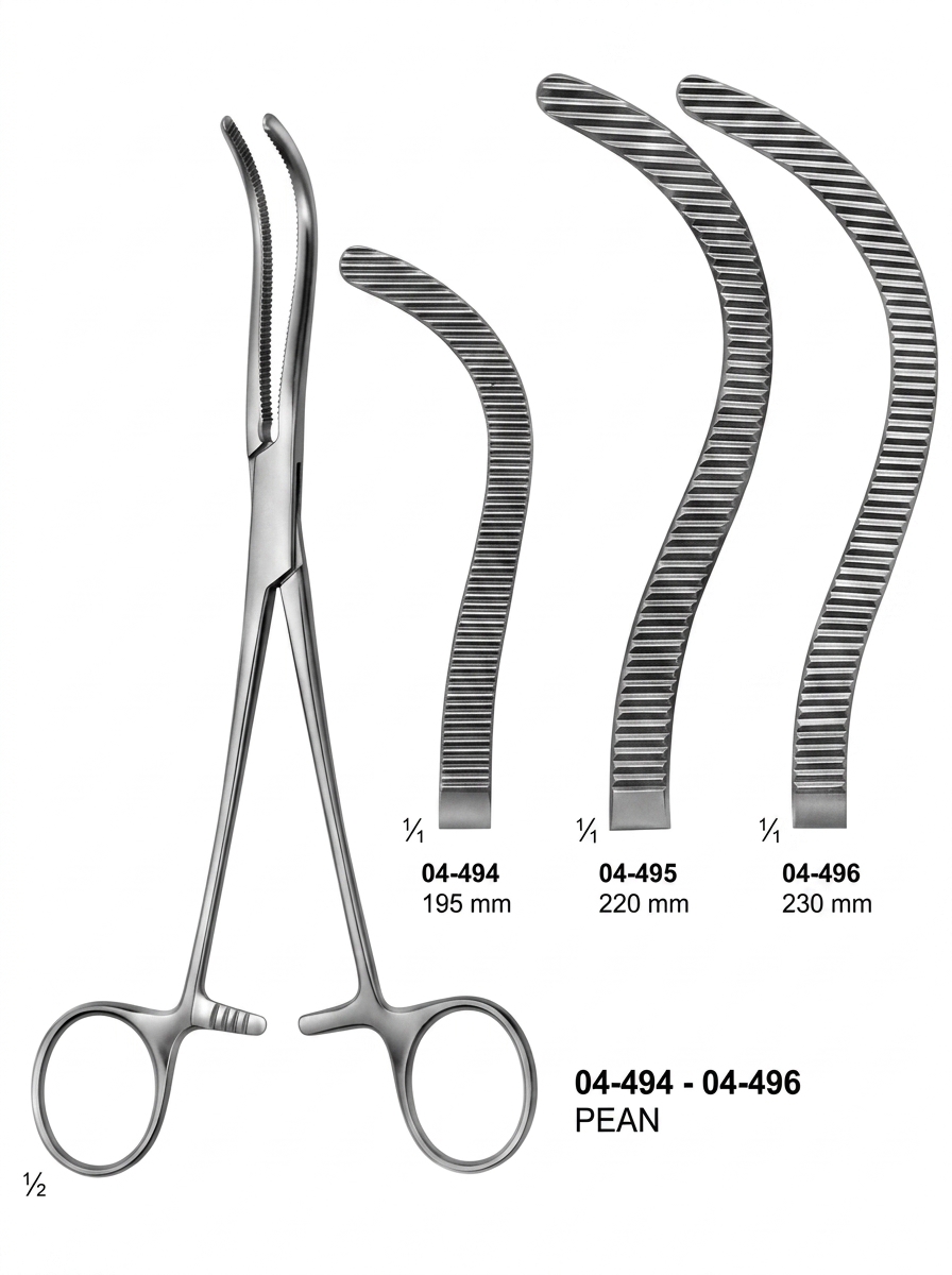 04-4 PEAN Haemostatic Forceps Special Pattern Tonsil Forceps