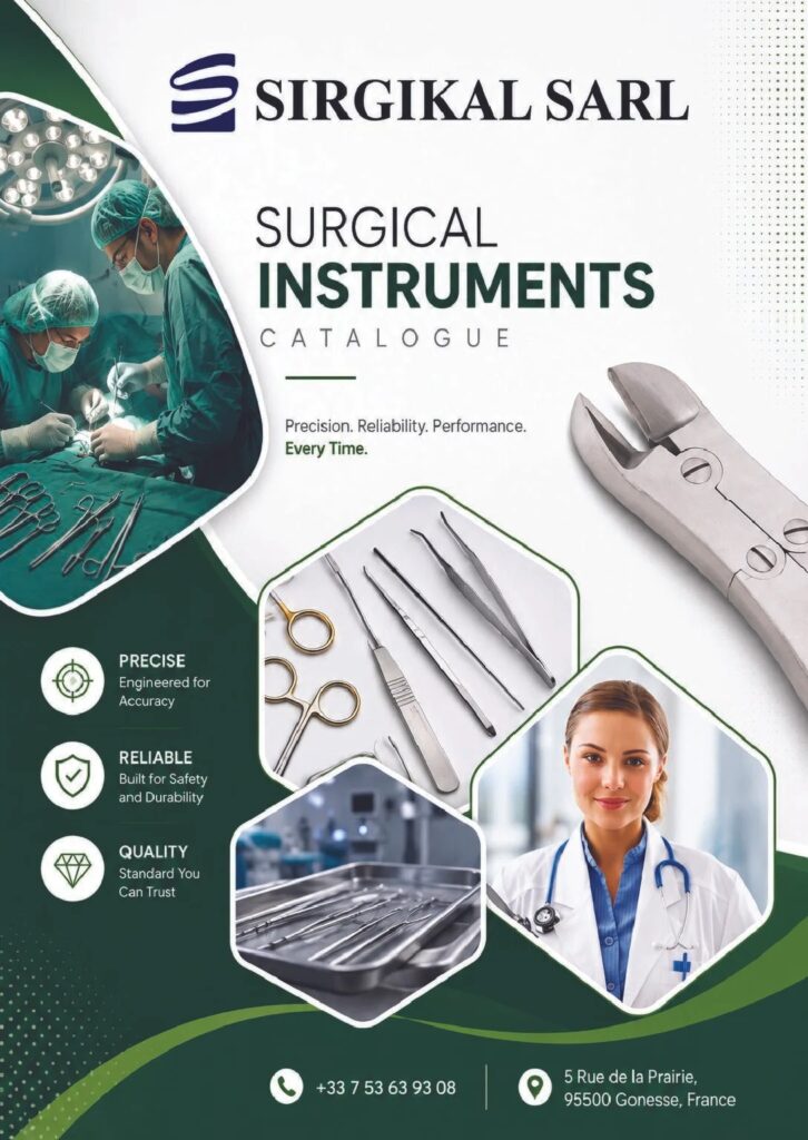Couverture du catalogue d'instruments chirurgicaux Sirgikal